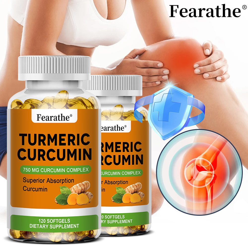 Herbal Wellness Water - Organic Turmeric Curcumin Capsules, Natural Antioxidant