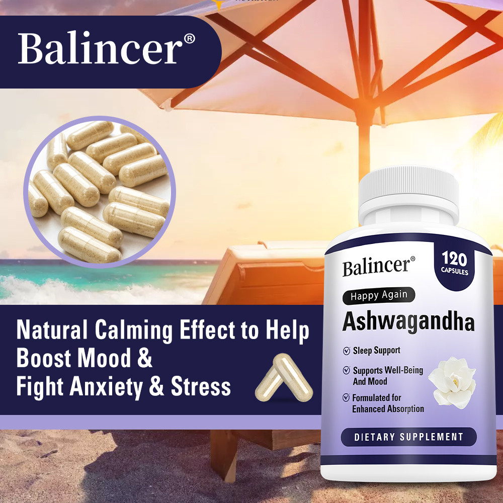 Herbal Wellness Water - Ashwagandha Capsules, Stress Relief, Mood, Focus,