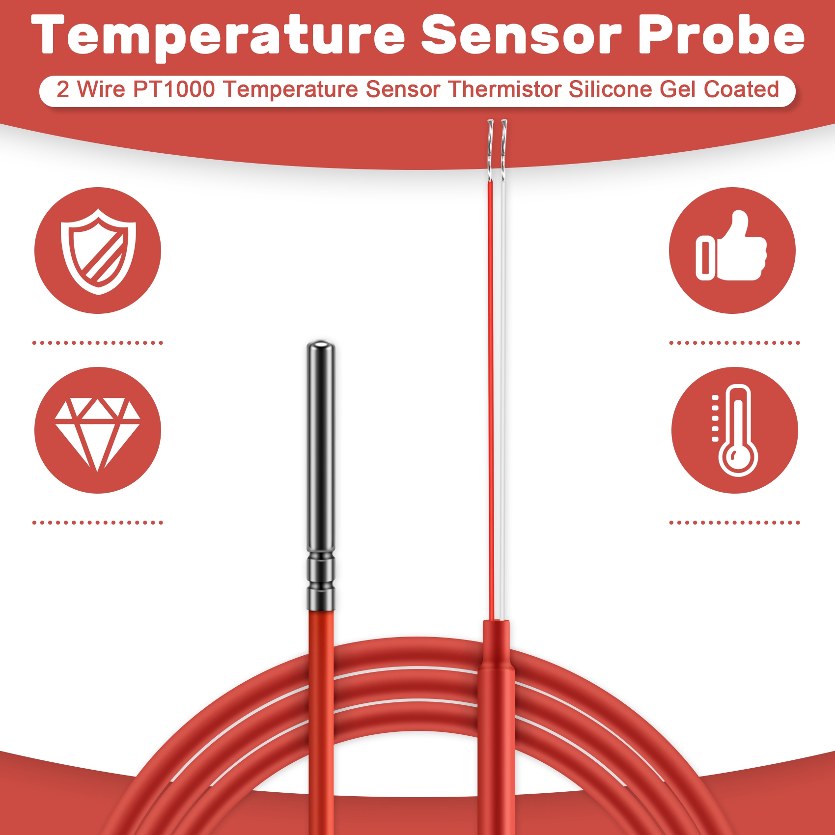 2 Wire PT1000 Temperature Sens - Wellness X ulasan dan harga
