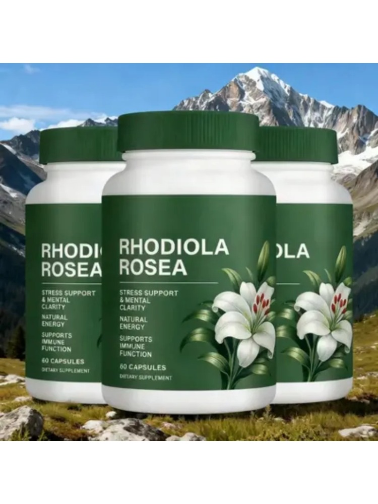 Rhodiola Rosea Capsules 500mg, - Herbal Wellness For You ulasan dan harga