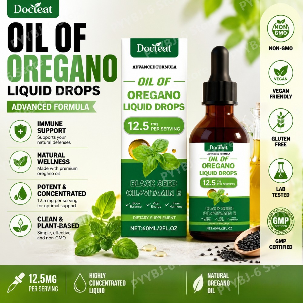 Oregano Oil Liquid Drops 60ml  - Herbal Wellness For You ulasan dan harga